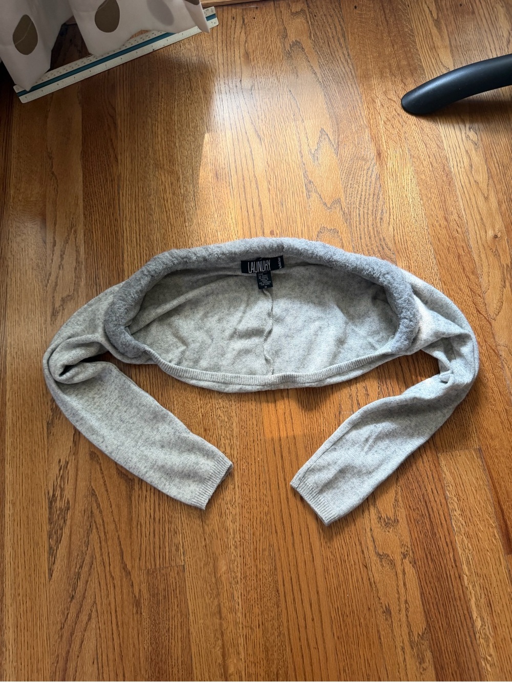 Laundry By Shelli Segal Heather Gray Cropped Bolero Shrug